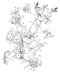 Page C Diagram and Parts List for 213-406-513 1993 MTD Tiller