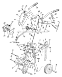 Page B Diagram and Parts List for 214-390-029 1994 MTD Tiller