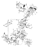 Part Location Diagram of 747-0901 MTD Handle Adjustment Rod