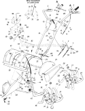 Page C Diagram and Parts List for 21406S 1985 MTD Tiller