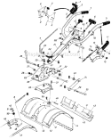 Page B Diagram and Parts List for 21430-7 1987 MTD Tiller