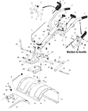 Page A Diagram and Parts List for 21430-8 1988 MTD Tiller