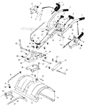 Page B Diagram and Parts List for 21430C 1986 MTD Tiller