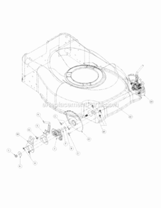 Part Location Diagram of 732-0864 MTD Plate-Spring Height Adjuster