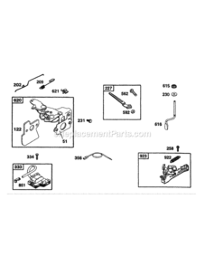 Part Location Diagram of BS-690319 MTD Gov. Spring