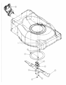 Blade_-_Kawasaki Diagram and Parts List for 214KW 51A-330-195 MTD Lawn Mower