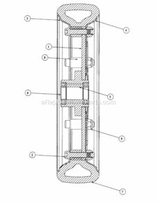 Wheel_Component_And_Bearings Diagram and Parts List for 214KW 51A-330-195 MTD Lawn Mower