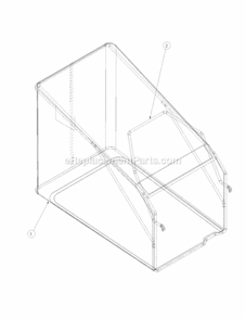Catcher Diagram and Parts List for 214KW 51A-330-195 MTD Lawn Mower