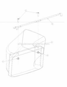 Chute Diagram and Parts List for 214KW 51A-330-195 MTD Lawn Mower