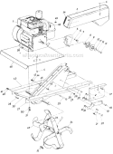 Page C Diagram and Parts List for 215-310-000 1985 MTD Tiller