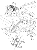 Page C Diagram and Parts List for 215-320-000 1985 MTD Tiller