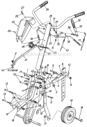 Part Location Diagram of 731-1600 MTD Cover-handle Panel