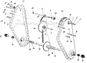 Page A Diagram and Parts List for 215-406-000 1985 MTD Tiller