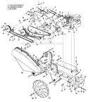 Page A Diagram and Parts List for 215-406-000 1995 MTD Tiller