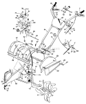 Part Location Diagram of 686-0076 MTD Handle Panel Ass'y.