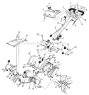 Page C Diagram and Parts List for 215-410-513 1995 MTD Tiller