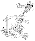 Page C Diagram and Parts List for 215-420-033 1995 MTD Tiller