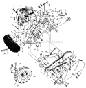 Page B Diagram and Parts List for 215-430-301 1995 MTD Tiller