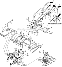 Part Location Diagram of 686-0075 MTD Handle Ass'y.