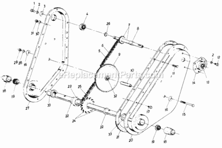 Chain_Case_Assembly Diagram and Parts List for 216-310-059  MTD Tiller