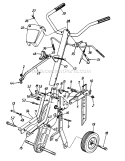 Page B Diagram and Parts List for 216-340-026 1996 MTD Tiller