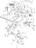 Page C Diagram and Parts List for 216-381-000 1986 MTD Tiller