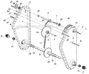 Page A Diagram and Parts List for 216-402-000 1986 MTD Tiller