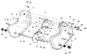 Page B Diagram and Parts List for 216-402-000 1986 MTD Tiller