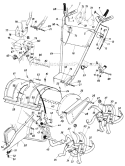 Page C Diagram and Parts List for 216-402-000 1986 MTD Tiller