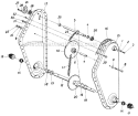 Page A Diagram and Parts List for 216-405-000 1986 MTD Tiller