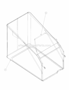 Catcher Diagram and Parts List for 216IP 52B-370-195 MTD Lawn Mower
