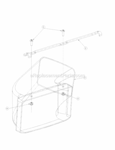 Chute Diagram and Parts List for 216IP 52B-370-195 MTD Lawn Mower