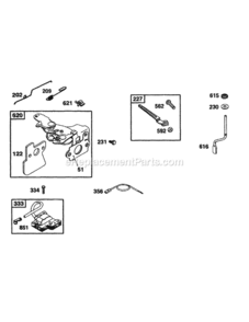 Part Location Diagram of BS-692310 MTD Switch-stop