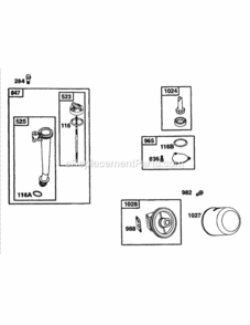 Bands_Engine_Oil_Grp Diagram and Parts List for 216IP 52B-370-195 MTD Lawn Mower