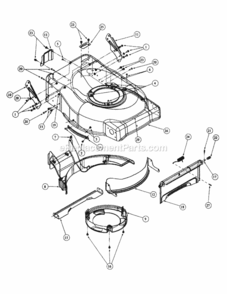 Cutter_Deck_With_Shifter Diagram and Parts List for 216KW 52A-370-195 MTD Lawn Mower