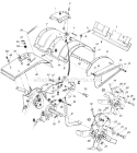 Page B Diagram and Parts List for 217-430-019 1987 MTD Tiller