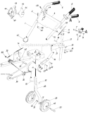 Page B Diagram and Parts List for 21700-8 1988 MTD Tiller