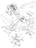 Page C Diagram and Parts List for 21700-9 1989 MTD Tiller