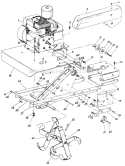 Page C Diagram and Parts List for 21700C 1986 MTD Tiller