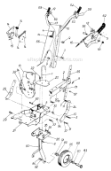 Page A Diagram and Parts List for 218-355-000 1988 MTD Tiller
