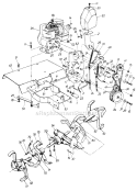 Page B Diagram and Parts List for 218-355-000 1988 MTD Tiller