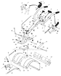 Page A Diagram and Parts List for 218-430-057 1988 MTD Tiller