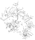 Page B Diagram and Parts List for 218-430-057 1988 MTD Tiller
