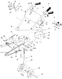 Page B Diagram and Parts List for 219-320-726 1989 MTD Tiller
