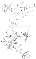 Page B Diagram and Parts List for 21A-392B022 2009 MTD Tiller