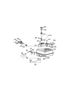 170-V0B_Fuel_Tank Diagram and Parts List for 21A-39M5004 2013 MTD Tiller