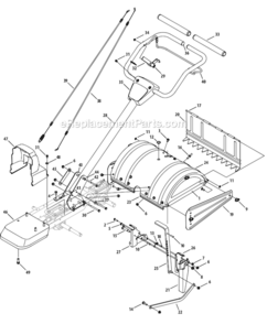 Part Location Diagram of 951-11588 MTD Crankcase Kit