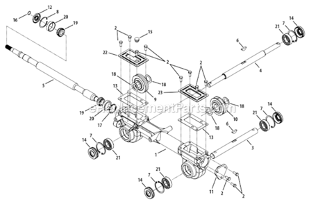 Part Location Diagram of BS-694485 MTD Filter-fuel