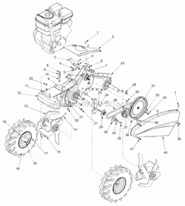 Part Location Diagram of 619-0009 MTD Frame Counterweight