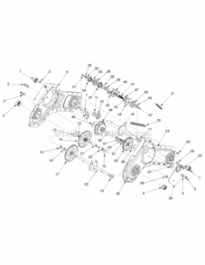 Part Location Diagram of 611-04073 MTD Wheel Shift Assembly
